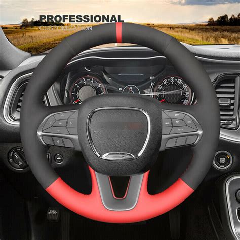 suede leather steering wheel cover